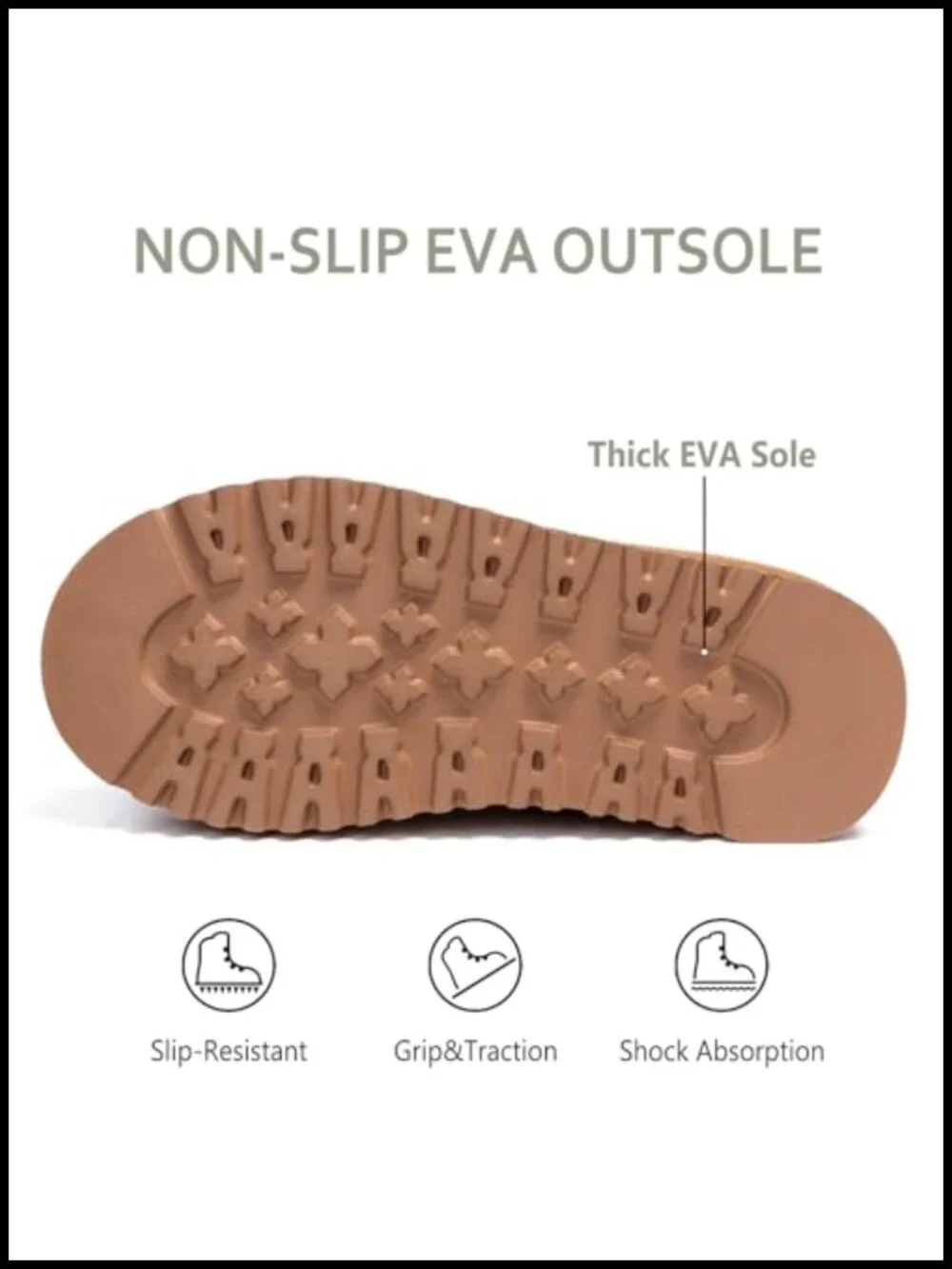 Genuine Suede Platform Ankle Snow Boots with Wool Insole